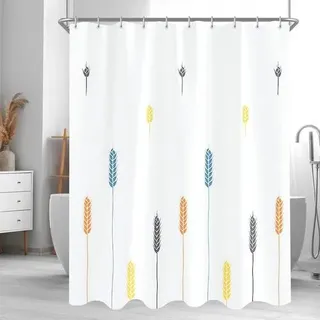 Duschvorhang Polyester Waschbar Bunte Weizenohren 200 x 200 cm
