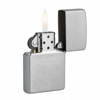 Zippo Benzin Feuerzeug Chrom Standard gebürstet Regular Sturmfeuerzeug