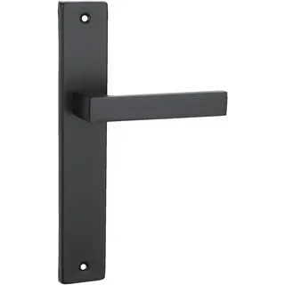 Domino Türgriff Blind Drückergarnitur Schwarz Türdrückergarnitur qubik black