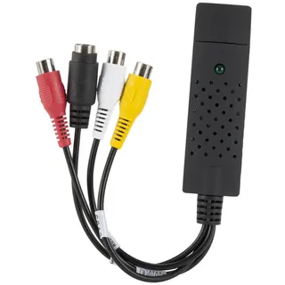 Alnicov USB-Videoaufnahme-Videoaufnahmekarte für PC, TV, MAC, Windows Vista, kompatibel mit RCA-zu-USB-Videokonverter