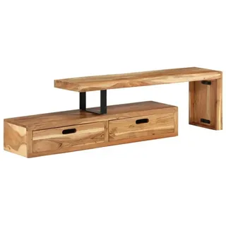 furnicato TV-Schrank TV-Ständer (118-200) x 30 x 40 cm Massivholz Akazie (1-St) braun