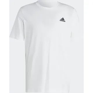 Adidas Essentials Single Jersey Embroidered Small Logo T-Shirt White 2XL