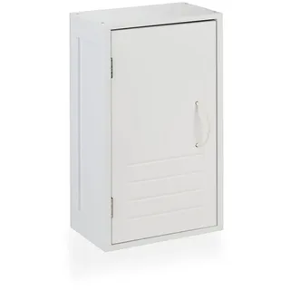 Relaxdays Weißer Hängeschrank Bad Weiß,Creme