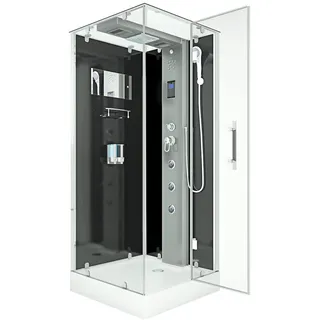 AcquaVapore Dampfdusche Duschtempel Sauna Dusche Duschkabine D38-13R2 90x90 cm ohne 2k Scheiben Versiegelung