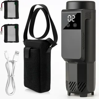 Medizin Insulin-Pen Kühlbox für Reisen, 0-18°C Medikamenten Kühlbox Bietet Platz 5-7 Insulin-Pens, Isolierte Medikamenten-Reisekühler Diabetiker, USB Insulin Kühlbox mit LCD Temperaturanzeige