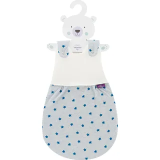 Träumeland Babyschlafsack "Außenschlafsack LIEBMICH, Design Sternentraum blau", Baby, Gr. 80/86, blau, Bezug: 100% Baumwolle. Füllung: 70% Polyester, 30% Lyocell (TENCELTM), Schlafsäcke