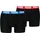 Everyday Basic Boxershorts Schwarz/Rot/Blau/Weiß XXL 2er