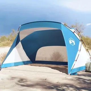 Kavolet Strandmuschel Strandzelt 274x178x170/148 cm Windschutz Strand, Sonnenschutz & Windschutz Tragbar kleinem Packmaß Sonnenzelt Shelter für Familie Camping Garten Strand, Azurblau