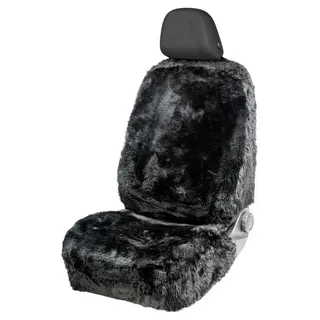Walser Autositzbezug Mona, Lammfell & Webpelz, 12-14 Mm schwarz
