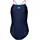 Girl s Swimsuit DR Navy-Fluo RED-Fluo RED-Blue CH
