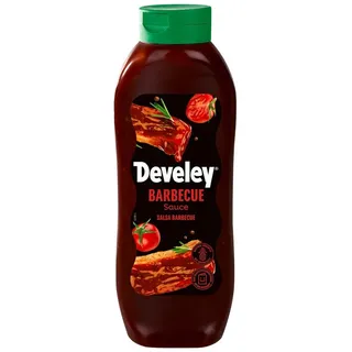 Develey – Barbecue Sauce – 1 x 875ml – Rauchig-fruchtig mit Ananassaft