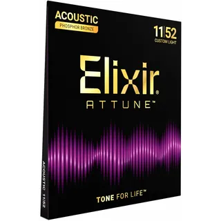 ELIXIR Attune Phosphor Bronze Custom Light 11-52