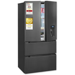 Exquisit FD5490-160-WS-202E French Door (506 l, 1830 mm hoch, Inoxlook)