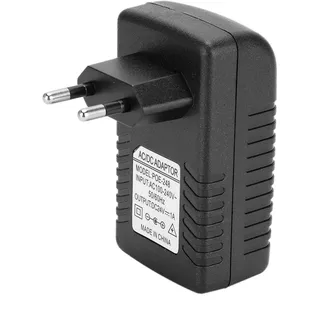 Wandstecker POE-Injektor, DC 24V 1A Netzteilstecker Kurzschluss, Überstrom, Überspannungsschutz EU/US-Standard Optional 100-240V für POE- -Geräte(Transl)