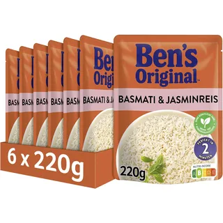 Ben's Original BEN'S ORIGINALTM Express Reis Basmati & Jasmin 6 x 220g