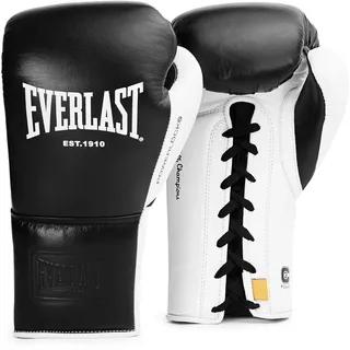 EVERLAST Powerlock Pro Og Laceup Kickboxing Boxhandschuhe | Black / White - 14 oz