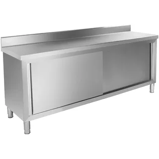 Royal Catering Edelstahl-Arbeitsschrank ECO 200 x 60 cm