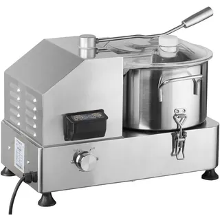 GastroHero Kutter I 6L Tischkutter I Cutter für Wurst Gemüse Brot I Edelstahl I Vegetables Cutter I Profi-Kutter für Gastronomie