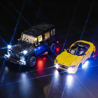 Led Licht Set für Lego 76924 Mercedes-AMG G 63 & Mercedes-AMG SL 63 (Kein Lego), Dekorationsbeleuchtungsset für Lego Mercedes-AMG G 63 & Mercedes-AMG SL 63 Kreative Spielzeug