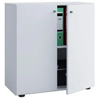 VCM Lona Aktenschrank 70 x 40 x 74 cm weiß
