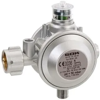 GOK Niederdruckregler für Gewerbe 1,5kg/h 50mbar
