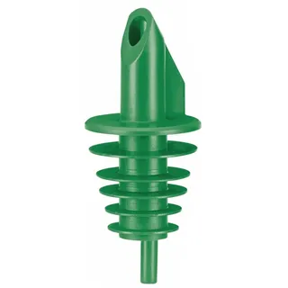 ich-zapfe Ausgiesser, Ausgießer - BILLY, für Flaschen 0,5-,5 lt, Grün, Mit 5 Lamellen