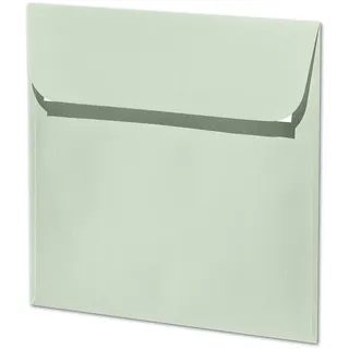 ARTOZ 10x quadratische Briefumschläge mint (Grün) 100 g/m2 - 16 x 16 cm - Kuvert ohne Fenster - Umschläge mit Haftklebung