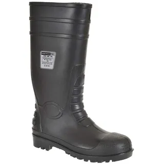 PORTWEST Total-Sicherheitsgummistiefel S5 Schwarz 49