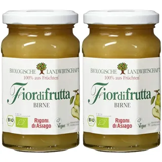 Rigoni di Asiago Fiordifrutta - Fruchtaufstrich - Birne Bio, 250 g (Packung mit 2)