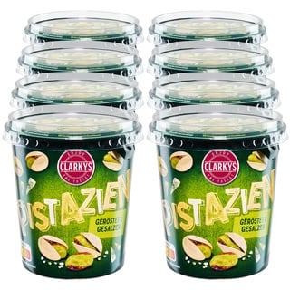 Clarkys Pistazien geröstet und gesalzen im Becher 150 g, 8er Pack