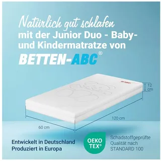 Betten-ABC Kindermatratze mit Trittkante 60 x 120 cm inkl. Bezug