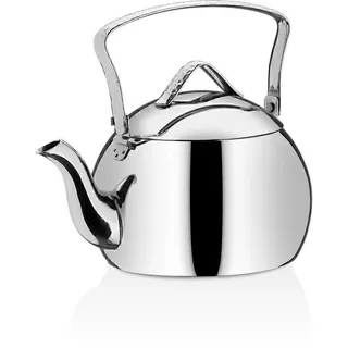 Korkmaz Tombik | Teekanne | Teekessel | Silber | Edelstahl | 1,0 Liter | Türkischer Tee | Schwarztee