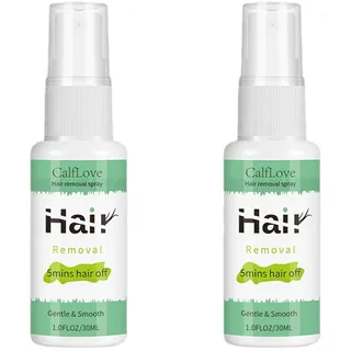 Haarentferner-Spray,Enthaarungsspray für Körperhaare für Frauen | Feuchtigkeitsspendende private Haarentfernungscreme, Brust, Rücken, Beine, Achselhöhlen, Enthaarung Anloximt (30ml(Pack of 2))