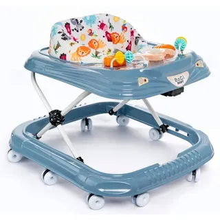 BoGi Lauflernwagen Höhenverstellbarer Baby Gehfrei Lauflernwagen mit Spielcenter Marineblau - Marine