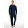 Pyjama Nightwear lang Rundhals-Ausschnitt Blau 52