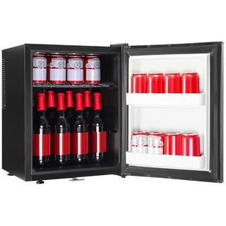 LOVONLIVE Table Top Kühlschrank Table Top Kühlschrank 30L, Bier Hausbar Getränkekühlschrank Hotel Mini Fridge schwarz