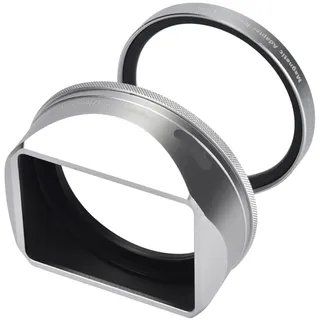 SmallRig Kompatibel for Fujifilm X100VI | X100V, Schirm, Abdeckung, Metallquadrat(Silver)