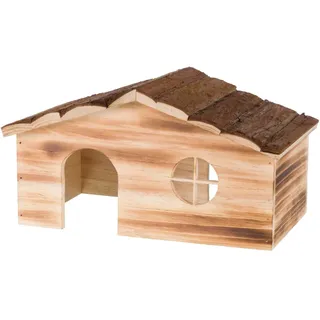 Trixie Haus Ragna 2 Ausgänge Meerschw., Rindenholz/geflammt, 35 18 20 cm