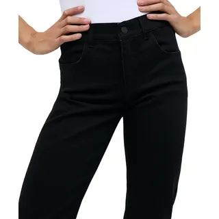 Angels Dolly Jeans Straight Fit in Schwarz-D34 / L28
