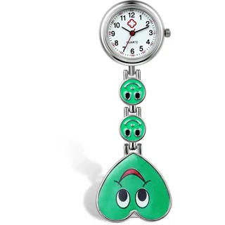 Silverora Schwesternuhr Schwesternuhren mit Clip Krankenschwester Uhren Nurse Watch Uhr zum anstecken Pflege Uhr Arzt Uhr