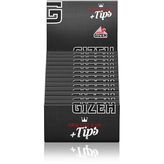 Gizeh Black Papers und Tips King Size Slim Extra Fine 2 Boxen (50 Booklets)