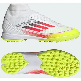 Adidas F50 League Mid TF Fußballschuh WEISS|ROT|GELB 39 2/3
