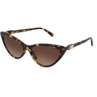 Michael Kors MK2195U Damen-Sonnenbrille Vollrand Cat Eye Acetat-Gestell, braun