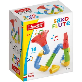 Quercetti Saxoflute Musikinstrumente Spielzeug ab 2 Jahre Baby Spielzeug Montessori Konstruktionsspielzeug Geschenk Mädchen Junge Kinderspielzeug Lernspiele
