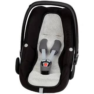 Altabebe (AL7040) Atmungsaktive Sommer Sitzeinlage, Sitzauflage für Babyschale - Kühlt und schützt den Sitzbezug vor Flecken - Farbe: weiß