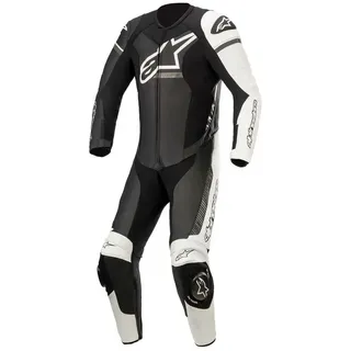 Alpinestars Gp Force Phantom Lederkombi - Black / White / Metallic Grey - 54