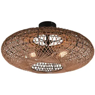 Trio Hedda 2-flg. 52 cm rund schwarz/Sisal