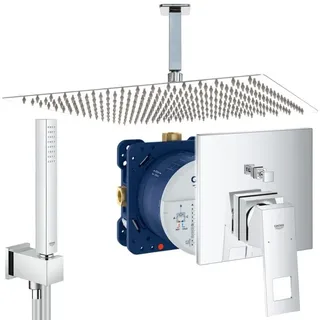 Unterputz Duscharmatur mit Kopfbrause 360 x 360, Grohe Eurocube, Euphoria Cube