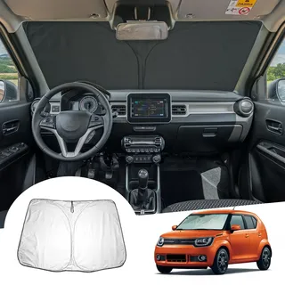 GAFAT Suzuki Ignis/Facelift Hybrid 2017-2024 2025 Sonnenschutz Frontscheibe Innen, Suzuki Ignis II ab 2017- Windschutzscheibe Sonnenschirm Sonnenblende, Abkühlung, UV Schutz