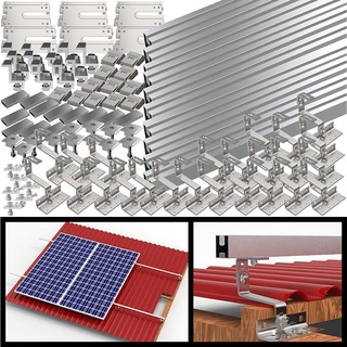 Revolt 102-teiliges Dachmontage-Set für 6 Solarmodule, flexibel